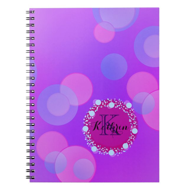 Cuaderno Cuidada oficina personal de diversión de burbuja r (Frente)