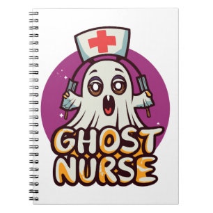 Cuaderno Cuidado canino en Halloween un perro de enfermera