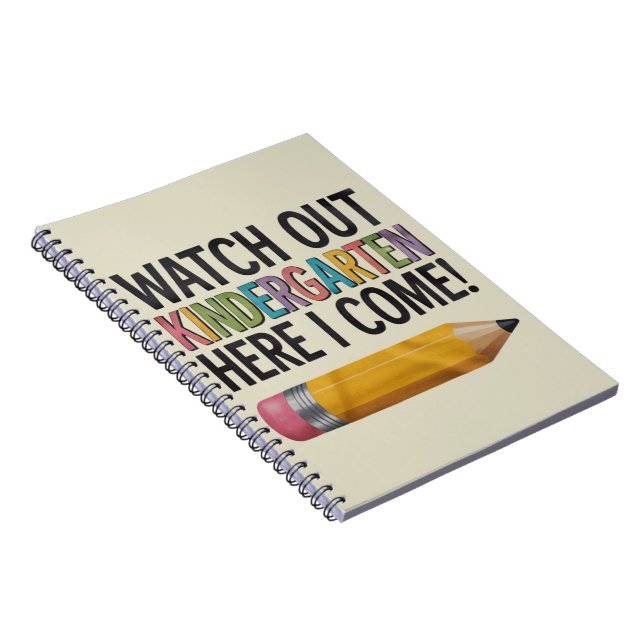 Cuaderno Cuidado con el jardín de infantes aquí regreso a l (Lado Derecho)