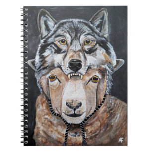 Cuaderno Cuidado con las falsas alfas Pintura de Alfred Fox