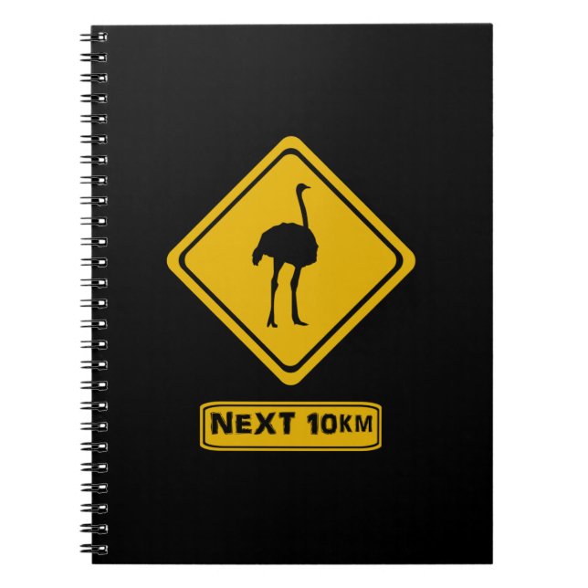 Cuaderno cuidado con los avestruces (Frente)