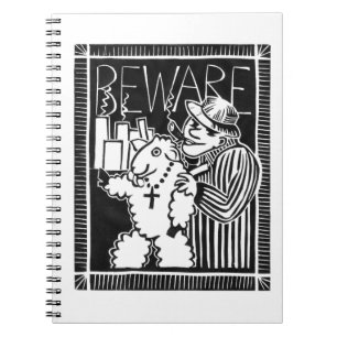 Cuaderno Cuidado con los capitalistas en la ropa de oveja