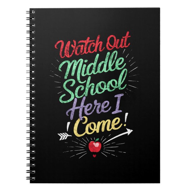 Cuaderno Cuidado Escuela Intermedia Aquí Vengo Escuela (Frente)