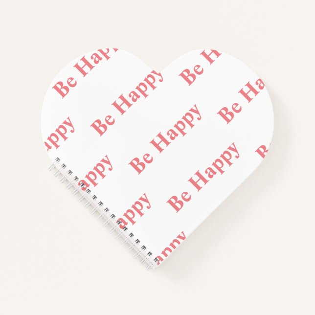 Cuaderno Cuidado portátil con un mensaje agradable (Anverso)