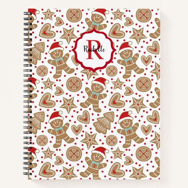 Cuaderno Cuidados Navidades Gingerbread Man Recipe Cookbook (Anverso)