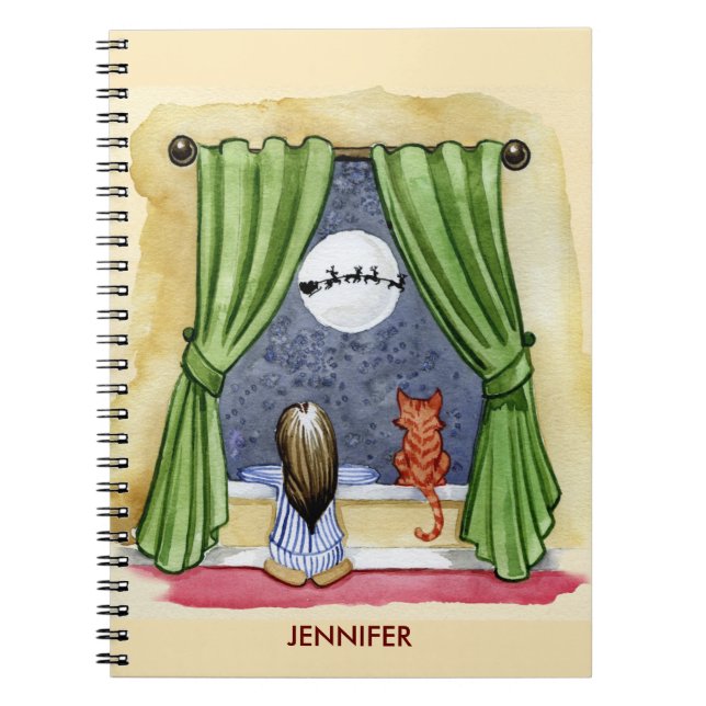 Cuaderno Cuidados Navidades Vieron Agua para Niños y Gatos  (Frente)