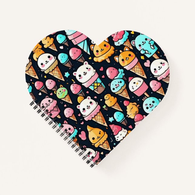 Cuaderno Cuidados y coloridos helados (Anverso)