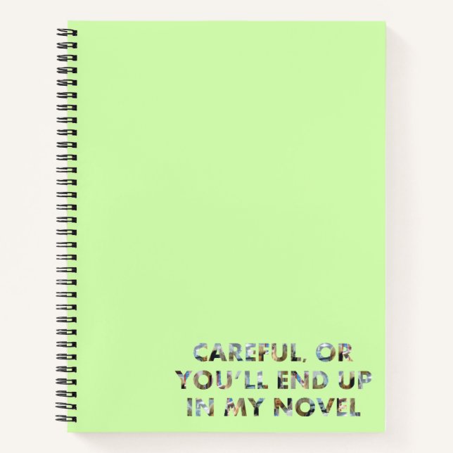 Cuaderno Cuidadoso, o termina en una novela (rostros) Cita  (Anverso)