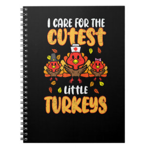 Cuaderno Cuidar Pavitos Enfermera Otoño Acción de Gracias S