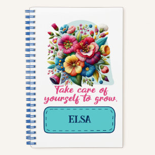 Cuaderno Cuídate de cultivar inspirador floral