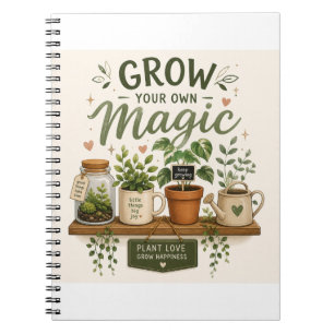 Cuaderno Cultiva Tu Propia Magia Planta Estética Para Min