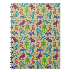 Cuaderno Cultura Mexicana Africana Patrón Tribal Primitivo 