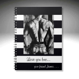 Cuaderno Culturista de Arte Original de Cuerpo Volver en Pa