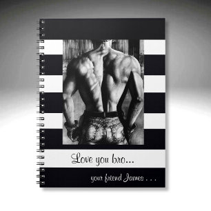 Cuaderno Culturista de Arte Original de Cuerpo Volver en Pa