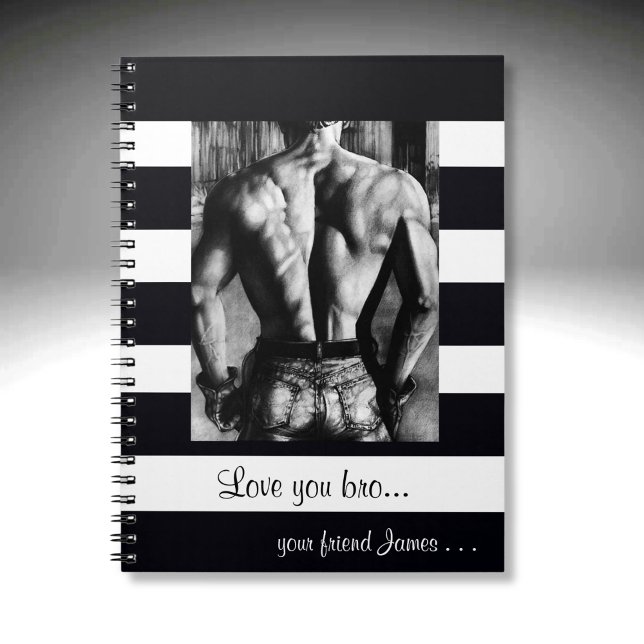 Cuaderno Culturista de Arte Original de Cuerpo Volver en Pa (Love you bro or whatever you want that fits nice, but remember to make space at the end so its good.)