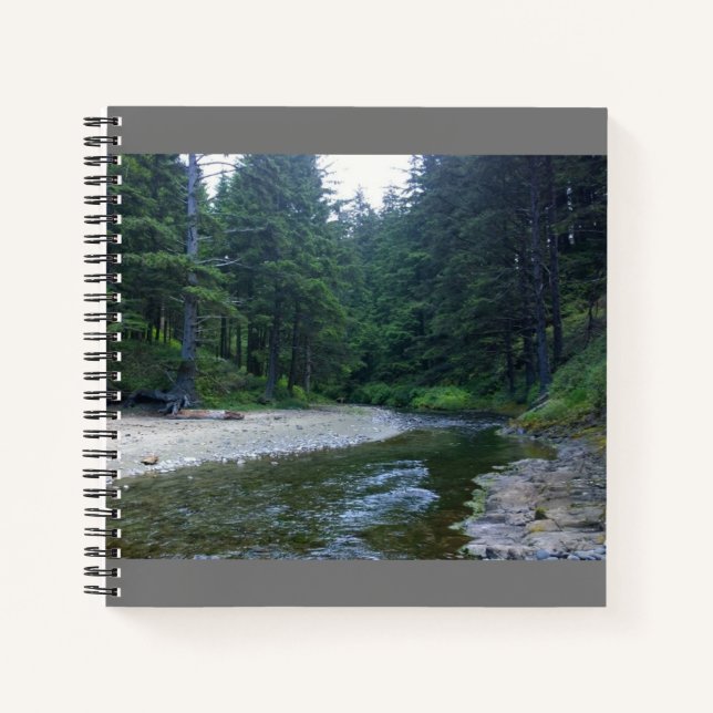 Cuaderno Cummins Creek en el Parque Estatal Neptune, OR (Anverso)