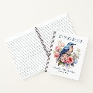 Cuaderno Cumpleaños 50 Blue Bird Pink Floral
