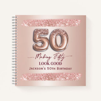 Cuaderno Cumpleaños 50 Haciendo que 50 se Vea Bien Rosa Dor