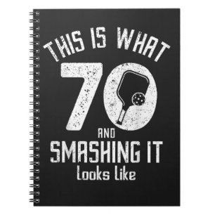 Cuaderno Cumpleaños 70 Años Ama Pickleball