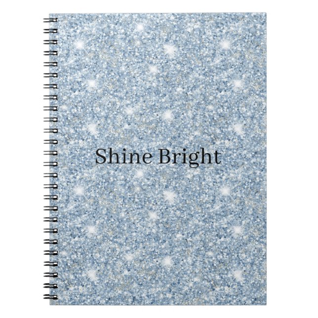 Cuaderno Cumpleaños Brillante Azul Cielo Claro (Frente)
