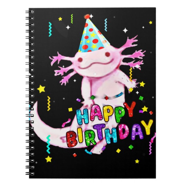 Cuaderno Cumpleaños de Axolotl (Frente)
