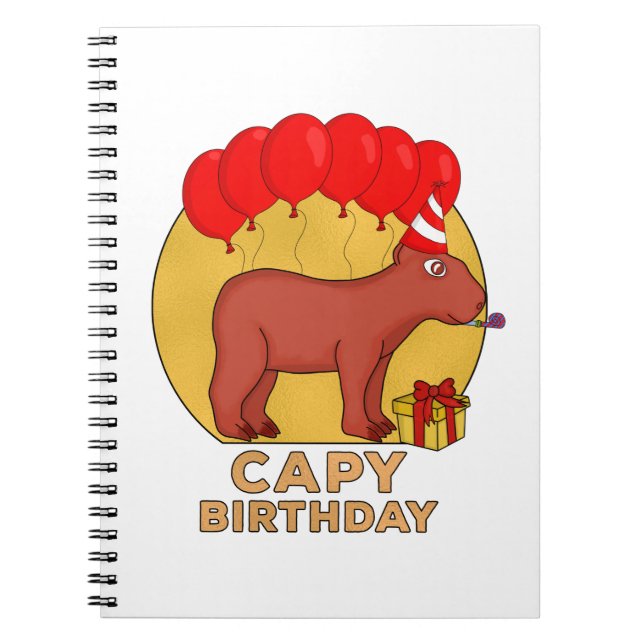 Cuaderno Cumpleaños de Capy (Frente)