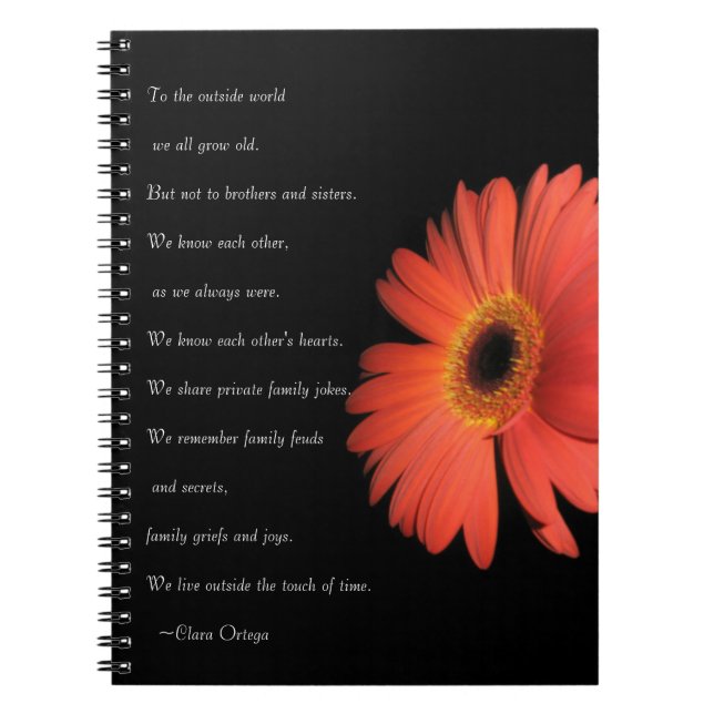 Cuaderno Cumpleaños de hermanos / hermanas lindos (Frente)