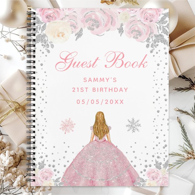 Cuaderno Cumpleaños de la princesa de pelo rubio invierno r (Subido por el creador)