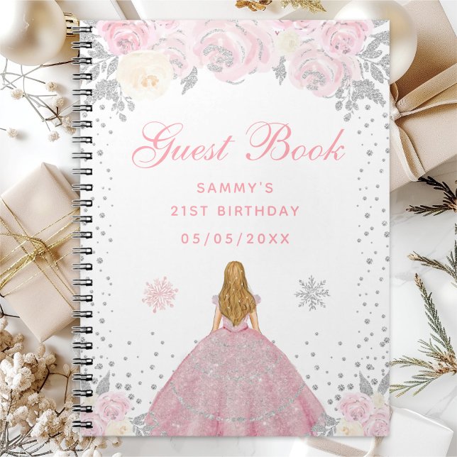 Cuaderno Cumpleaños de la princesa de pelo rubio invierno r (Subido por el creador)