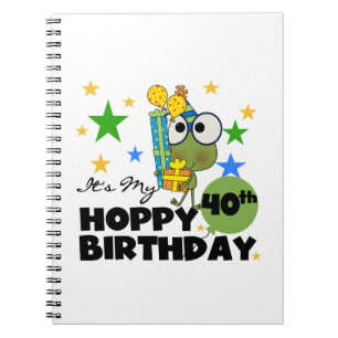 Cuaderno Cumpleaños de lúpulo de Froggie 40.o