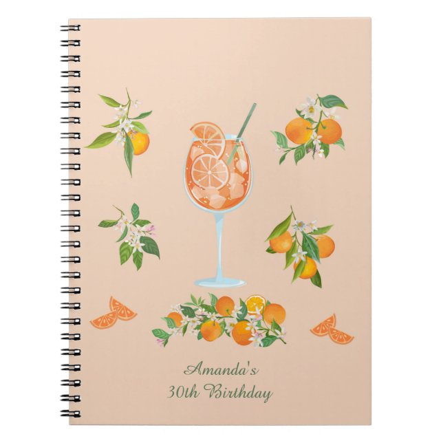 Cuaderno Cumpleaños de verano con Spritz (Frente)