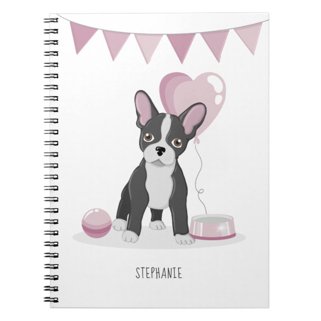 Cuaderno Cumpleaños del Bulldog francés (Frente)