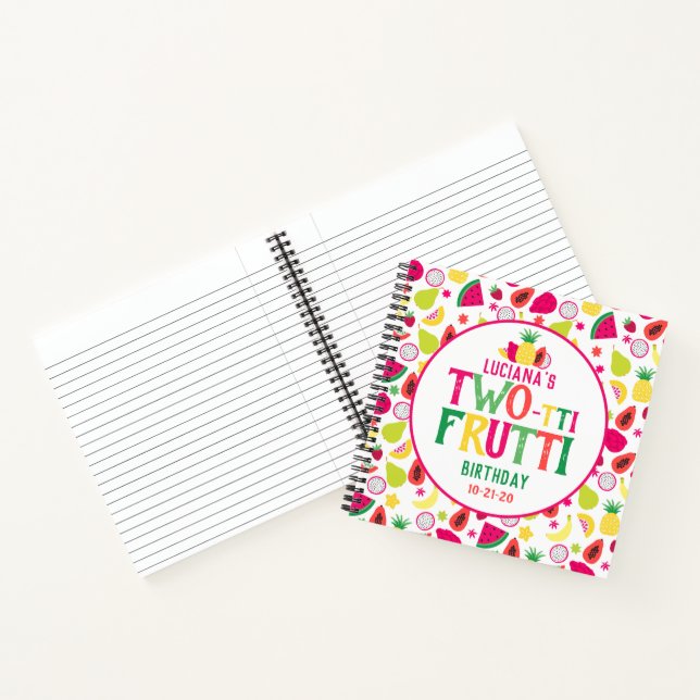Cuaderno Cumpleaños divertido de frutas Tutti Frutti para d (Interior)