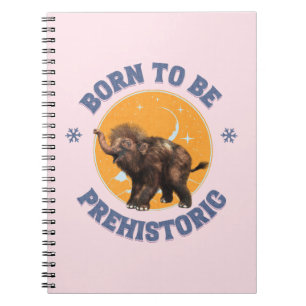 Cuaderno Cumpleaños divertido de mamut bebé prehistórico