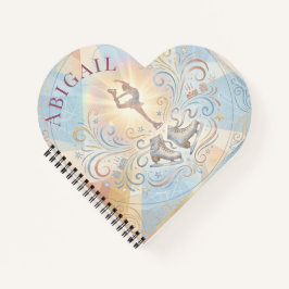 Cuaderno Cumpleaños elegante de patinaje sobre hielo en inv