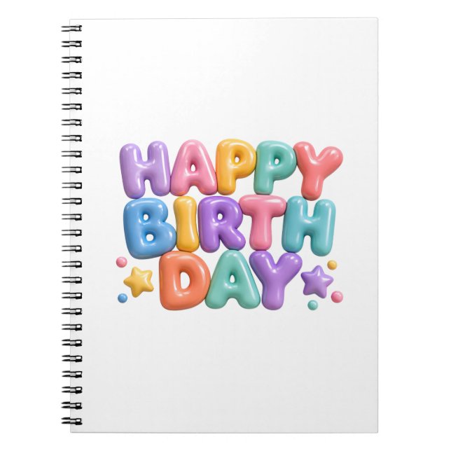 Cuaderno Cumpleaños feliz (Frente)