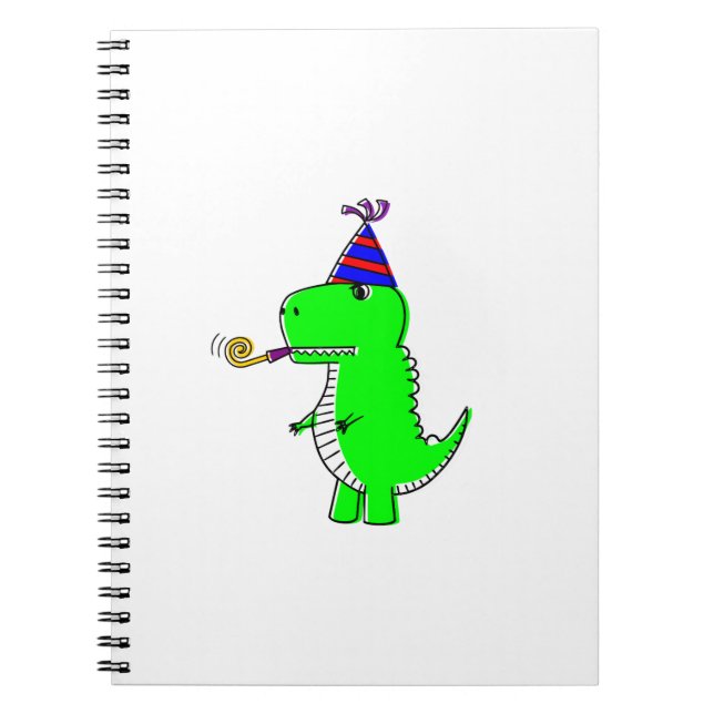 Cuaderno Cumpleaños Feliz Dinosaurio Adorable (Frente)