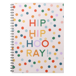 Cuaderno Cumpleaños Hip Hip Hurra Felicidades