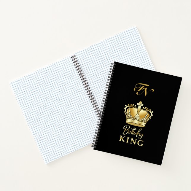 Cuaderno Cumpleaños King Gold Crown Royal Monogram Luxury (Interior)