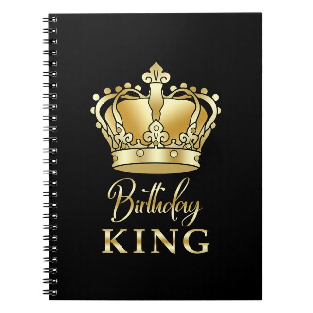 Cuaderno Cumpleaños King Gold Crown Royal Queen Luxury (Frente)