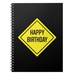 Cuaderno Cumpleaños Rótulo vial Bloc de notas espiral