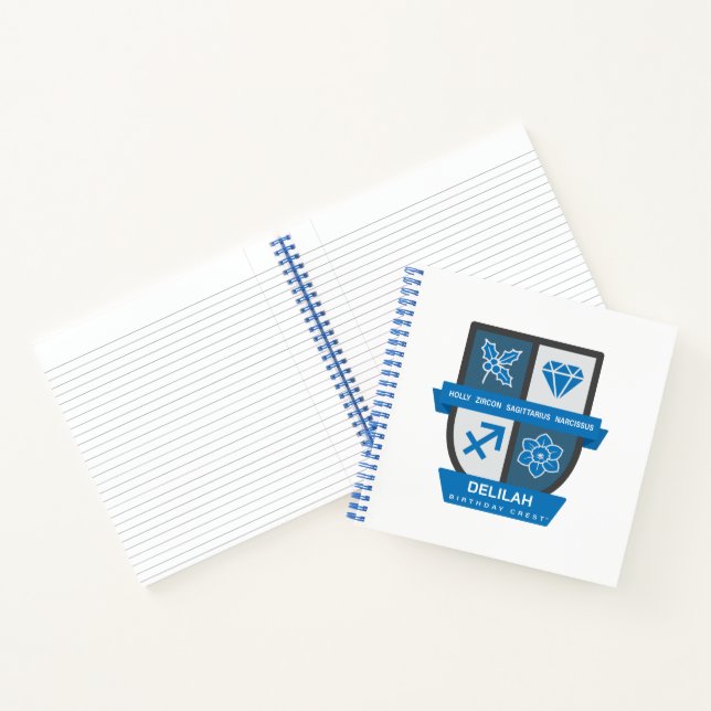 Cuaderno Cumpleaños Sagitario Crest™ 1-21 Diciembre (Interior)