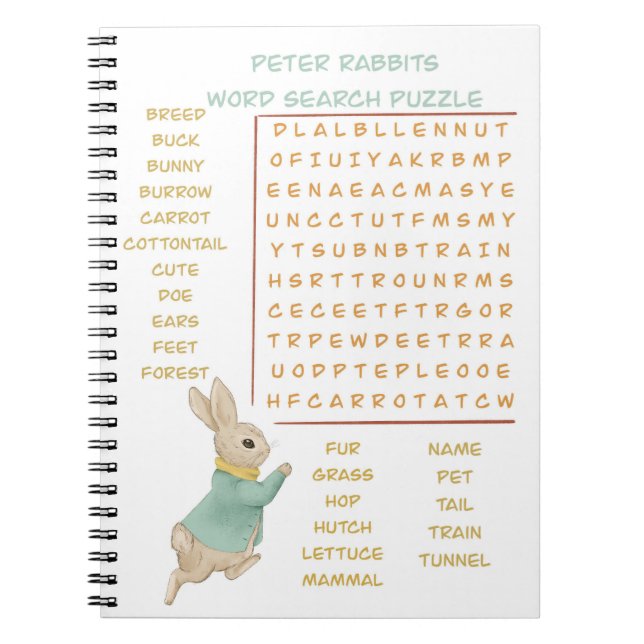 Cuaderno Cumpleaños y juego de los niños de Peter Rabbit (Frente)