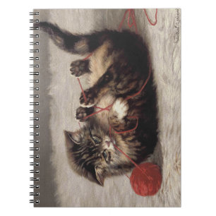 Cuaderno Cuna de gato, bola de yarn de gato