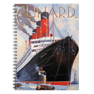 CUADERNO CUNARD OCEAN LINER AQUITANIA