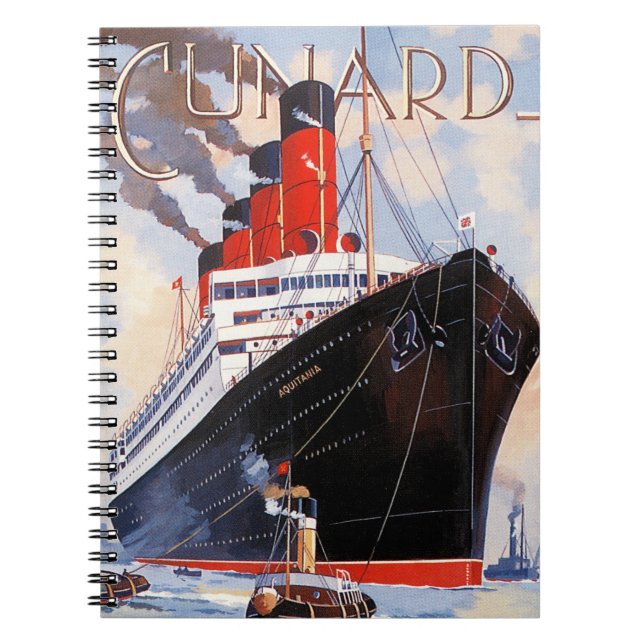 CUADERNO CUNARD OCEAN LINER AQUITANIA (Frente)