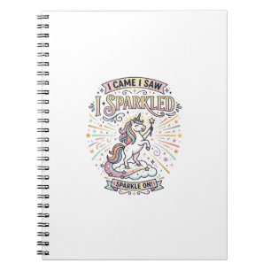 Cuaderno Cunicornio Llegué Vi Relucí Impresión Lista Mercad