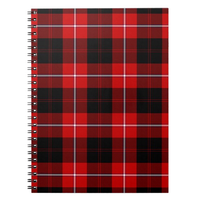 Cuaderno Cunningham Tartan Red Black Plaid (Frente)