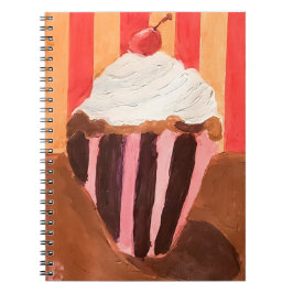 Cuaderno Cupcake con glaseado de vainilla