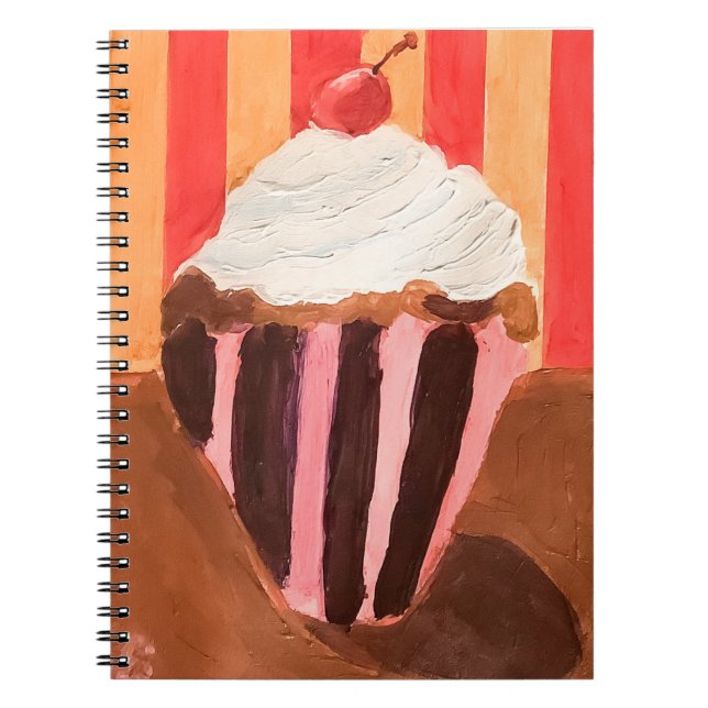 Cuaderno Cupcake con glaseado de vainilla (Frente)